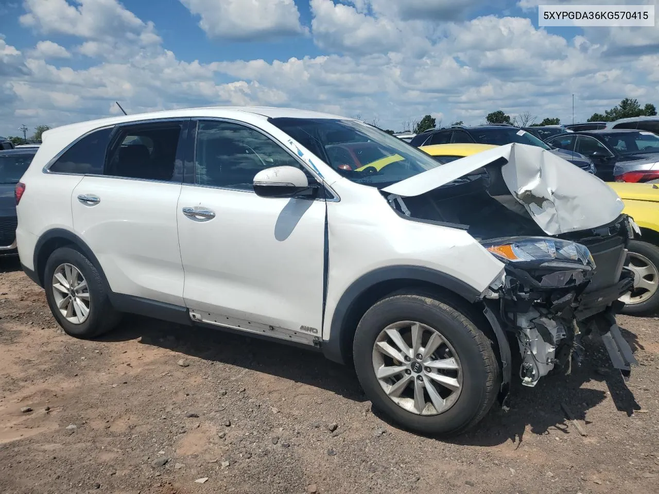 5XYPGDA36KG570415 2019 Kia Sorento L