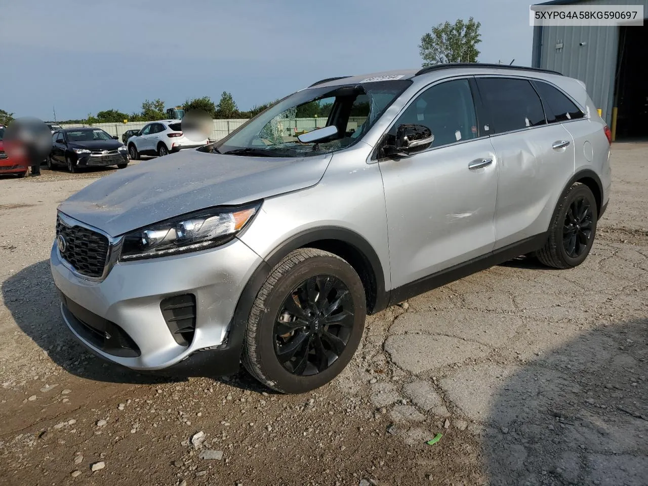 2019 Kia Sorento Lx VIN: 5XYPG4A58KG590697 Lot: 66729764