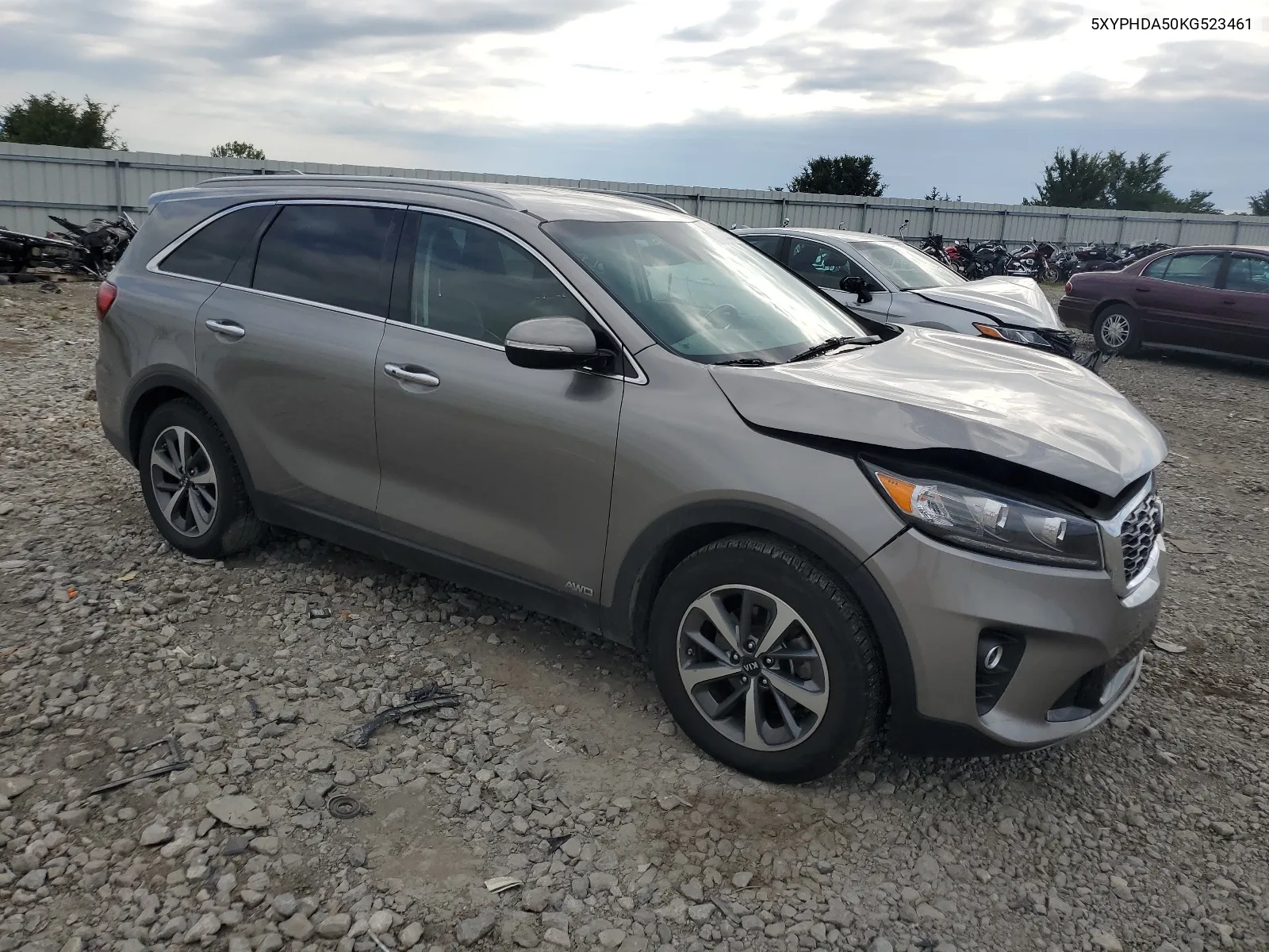 2019 Kia Sorento Ex VIN: 5XYPHDA50KG523461 Lot: 66924444