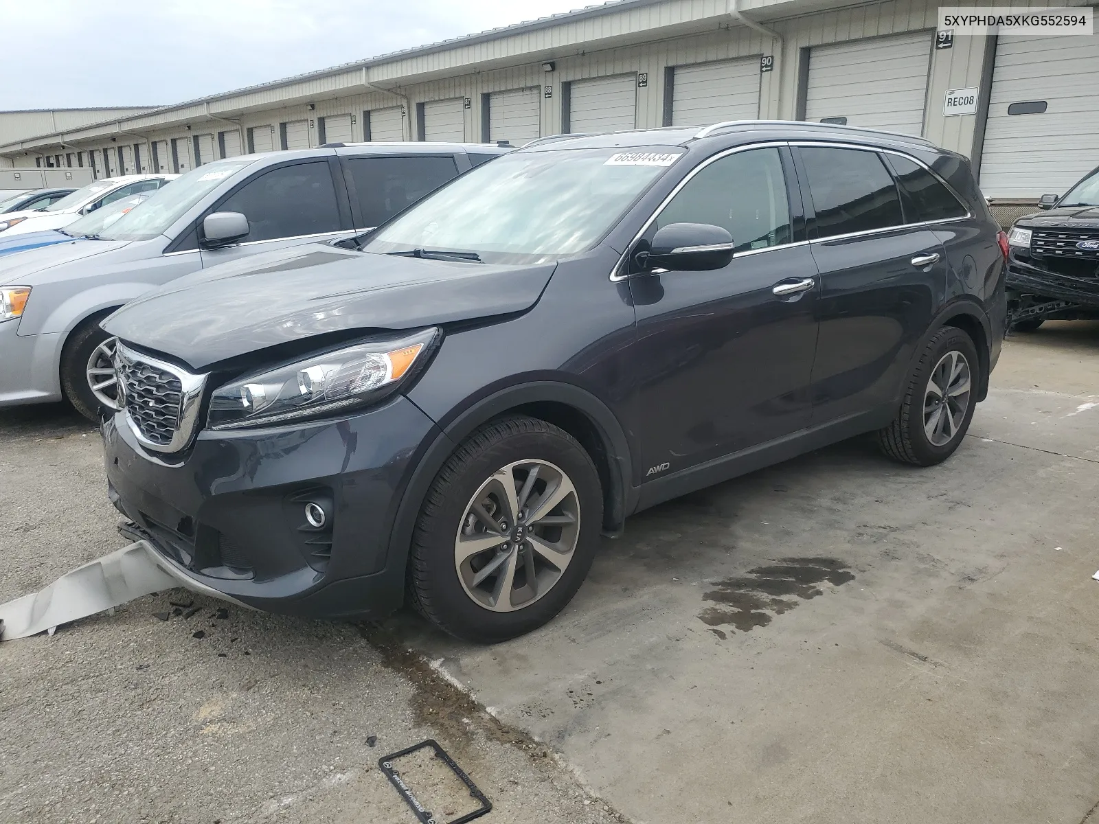 2019 Kia Sorento Ex VIN: 5XYPHDA5XKG552594 Lot: 66984434