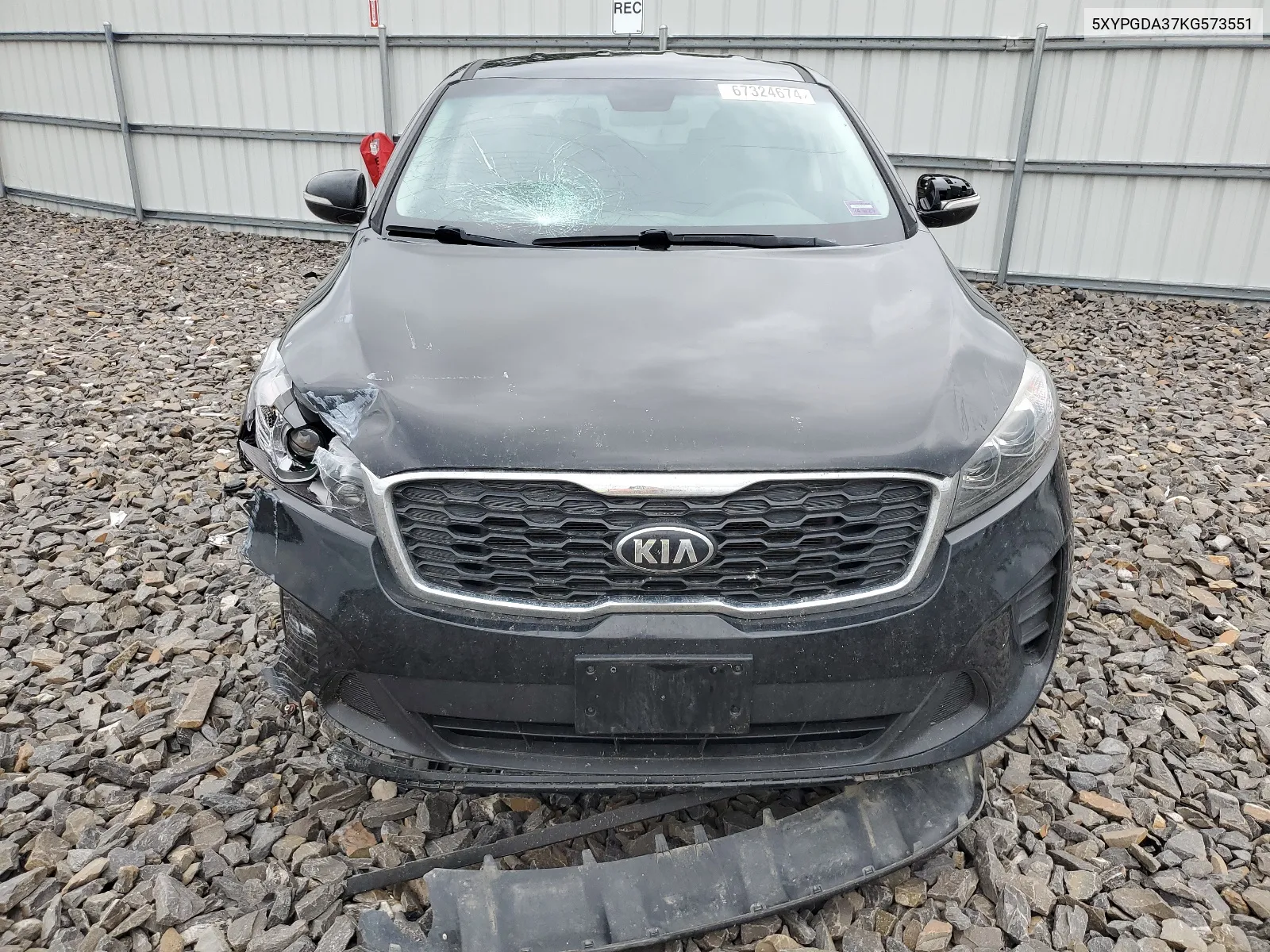 2019 Kia Sorento L VIN: 5XYPGDA37KG573551 Lot: 67324674