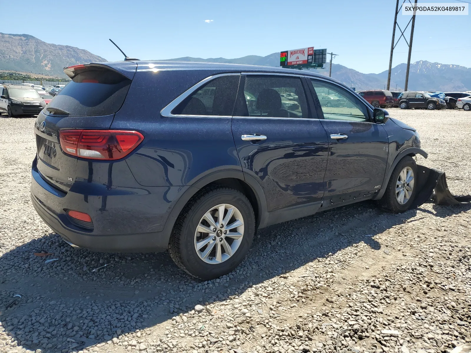 2019 Kia Sorento Lx VIN: 5XYPGDA52KG489817 Lot: 67512454