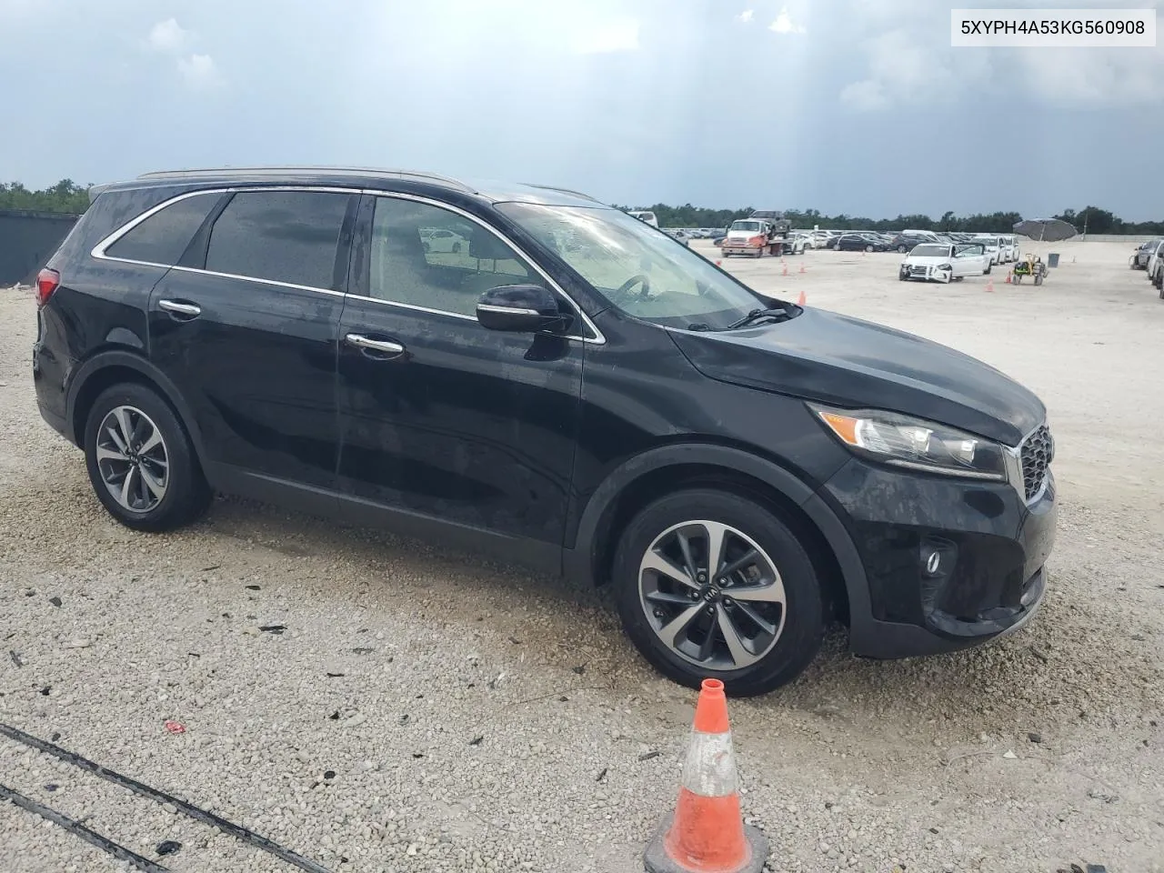 2019 Kia Sorento Ex VIN: 5XYPH4A53KG560908 Lot: 67534554