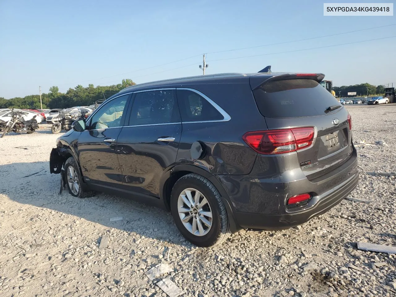 5XYPGDA34KG439418 2019 Kia Sorento L