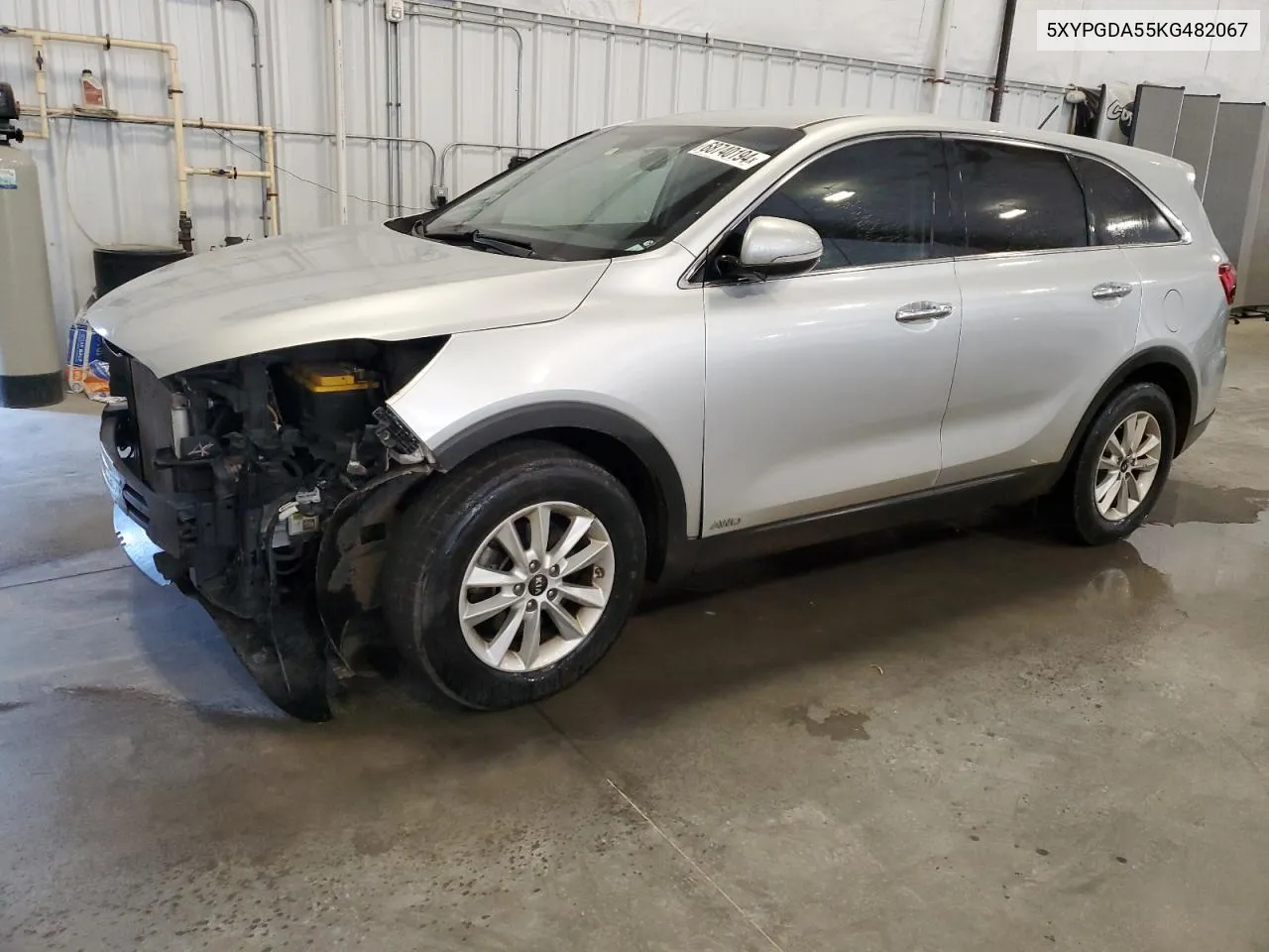 2019 Kia Sorento Lx VIN: 5XYPGDA55KG482067 Lot: 68740194