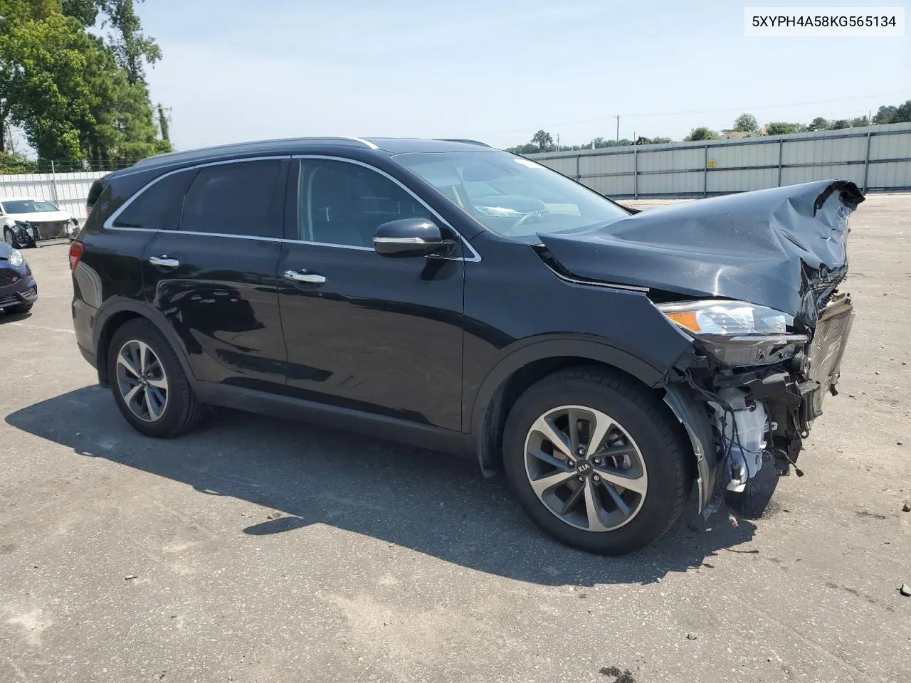 2019 Kia Sorento Ex VIN: 5XYPH4A58KG565134 Lot: 69160044