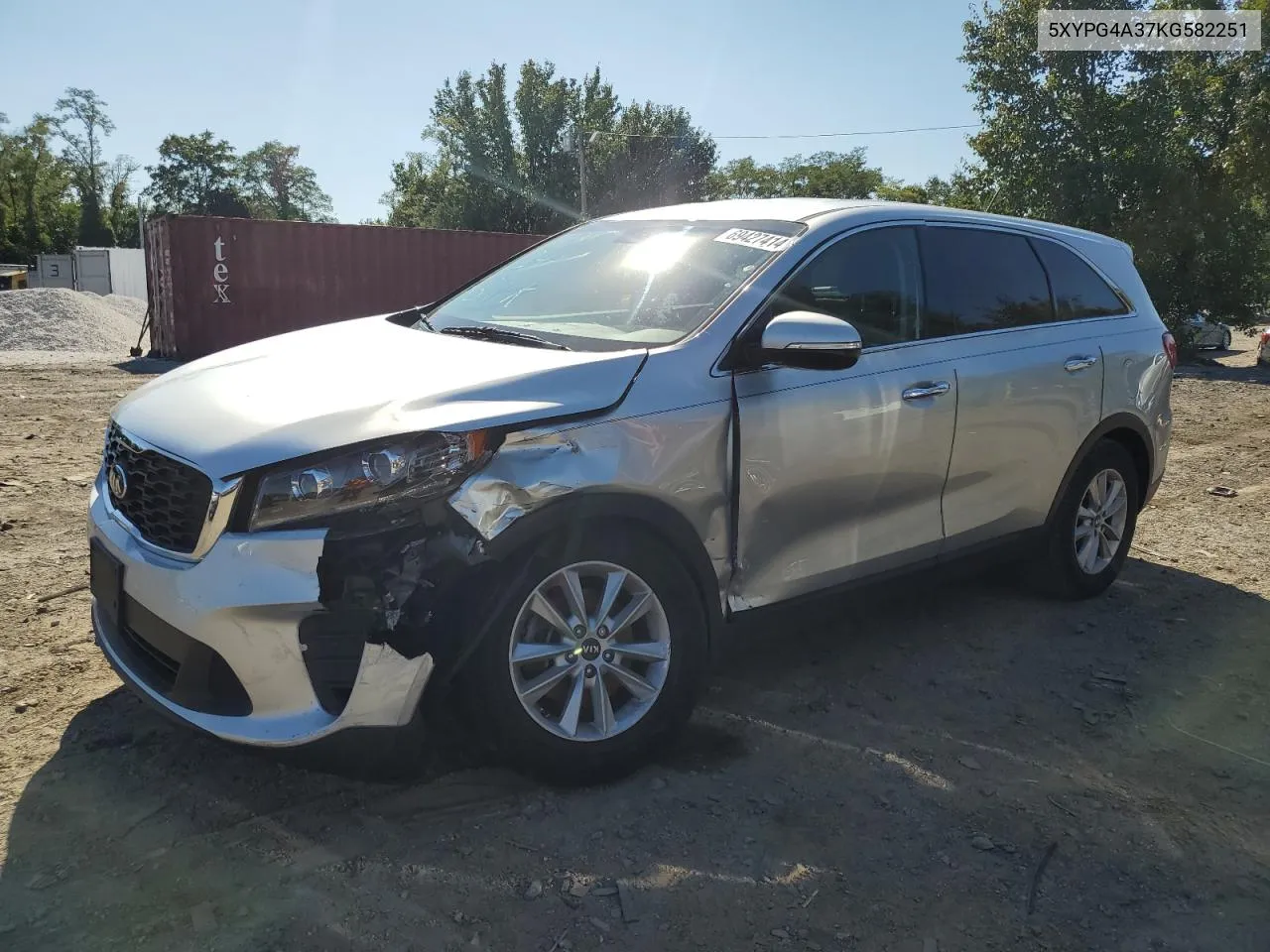 2019 Kia Sorento L VIN: 5XYPG4A37KG582251 Lot: 69427414