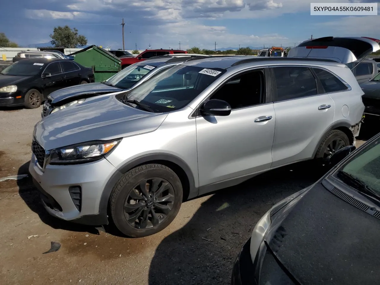 2019 Kia Sorento Lx VIN: 5XYPG4A55KG609481 Lot: 69485804