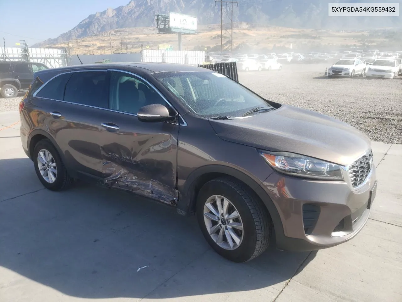 2019 Kia Sorento Lx VIN: 5XYPGDA54KG559432 Lot: 70060824