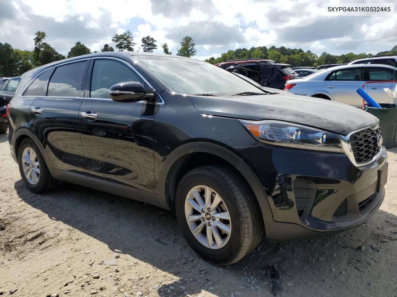 2019 Kia Sorento L VIN: 5XYPG4A31KG532445 Lot: 70089574