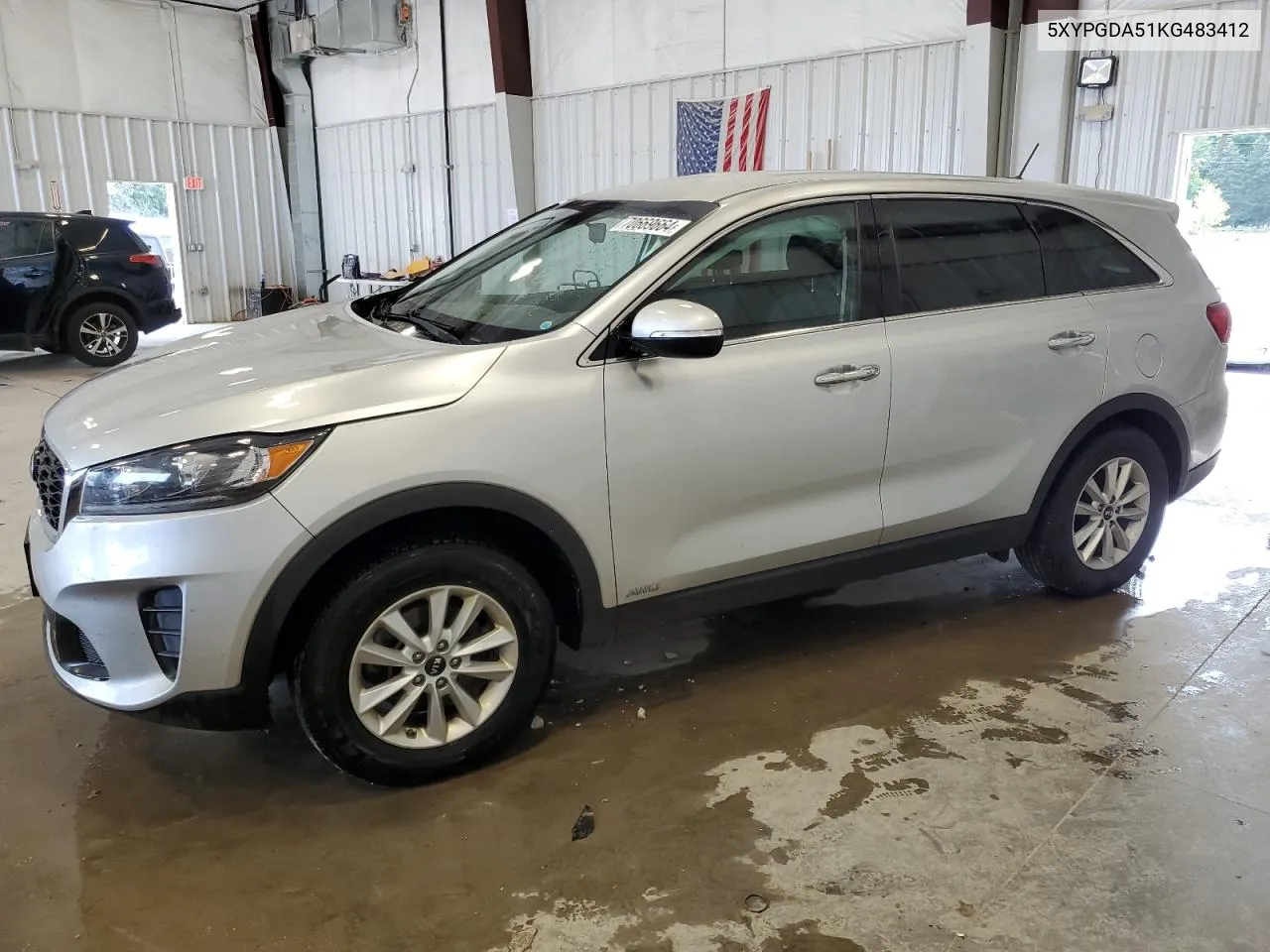 2019 Kia Sorento Lx VIN: 5XYPGDA51KG483412 Lot: 70669664