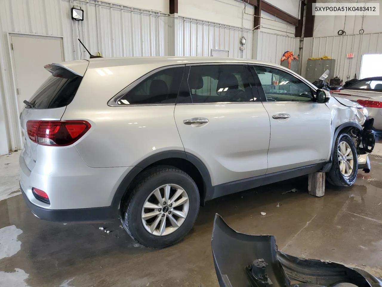 2019 Kia Sorento Lx VIN: 5XYPGDA51KG483412 Lot: 70669664