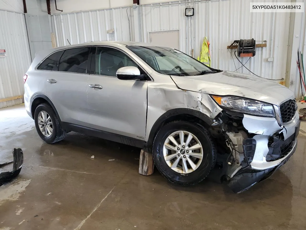 2019 Kia Sorento Lx VIN: 5XYPGDA51KG483412 Lot: 70669664