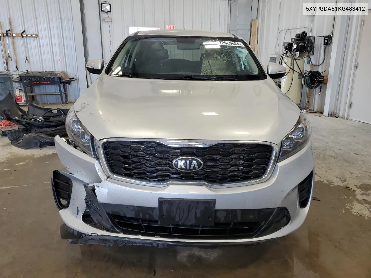 5XYPGDA51KG483412 2019 Kia Sorento Lx