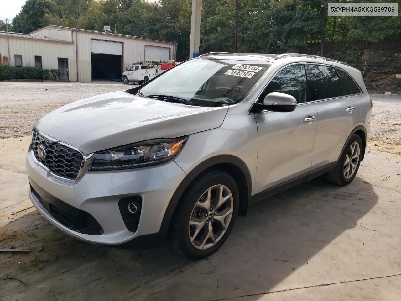 2019 Kia Sorento Ex VIN: 5XYPH4A5XKG589709 Lot: 70963104