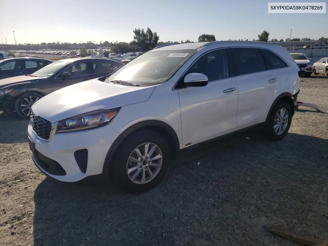 2019 Kia Sorento Lx VIN: 5XYPGDA58KG478269 Lot: 71016544