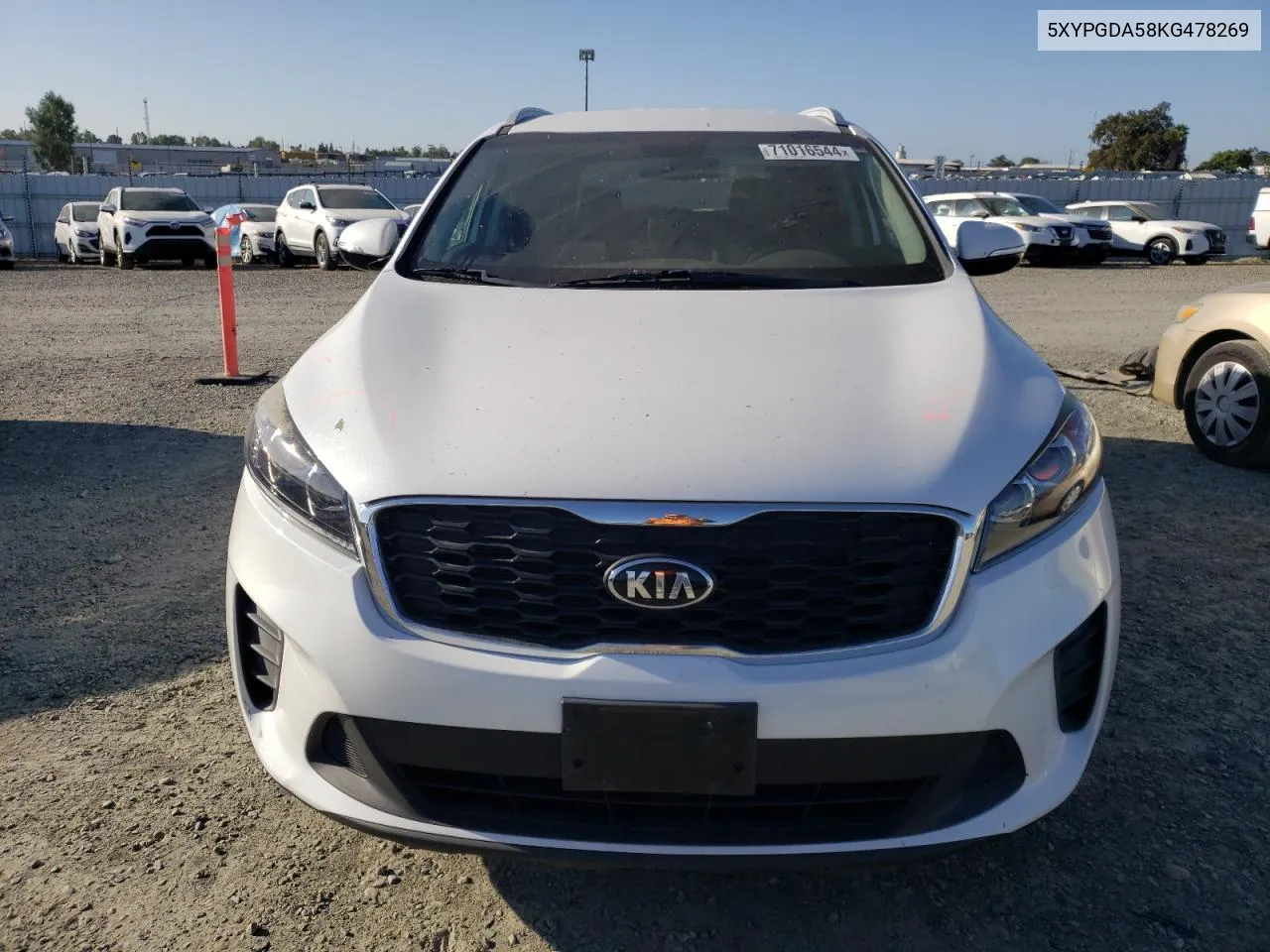 2019 Kia Sorento Lx VIN: 5XYPGDA58KG478269 Lot: 71016544