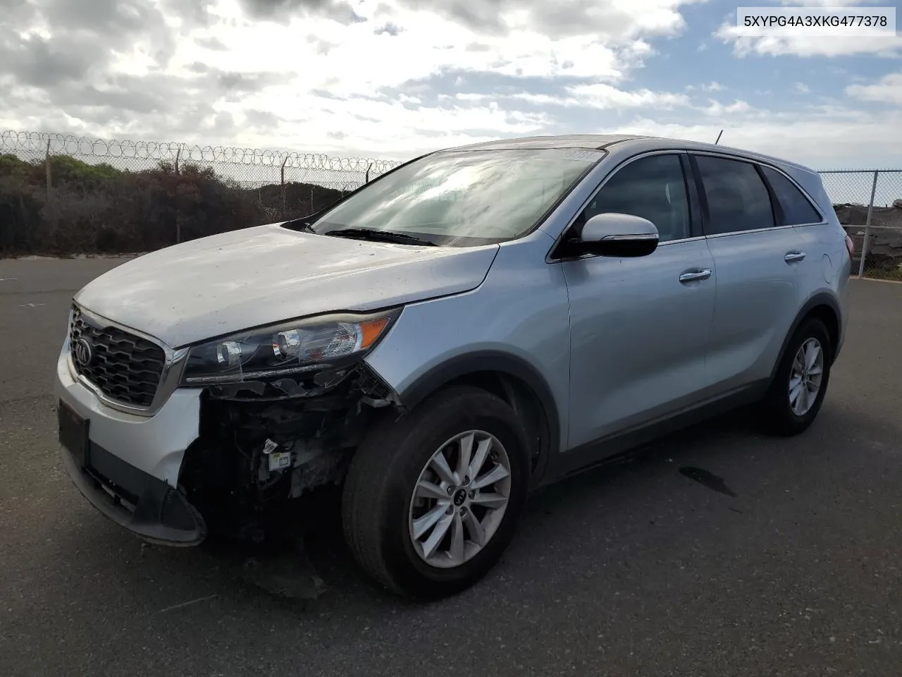 2019 Kia Sorento L VIN: 5XYPG4A3XKG477378 Lot: 71039784