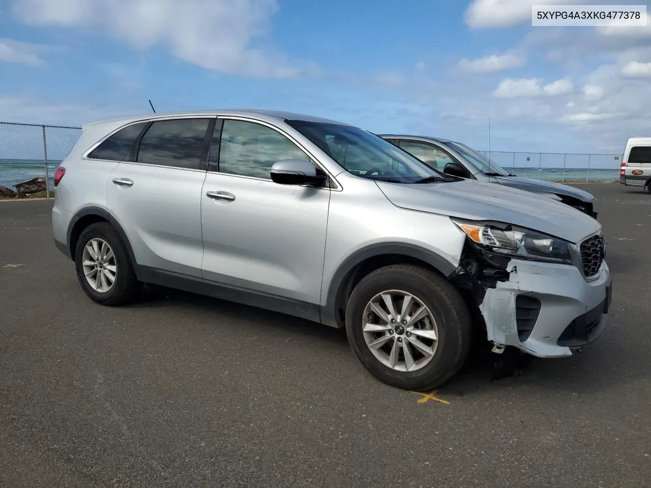 2019 Kia Sorento L VIN: 5XYPG4A3XKG477378 Lot: 71039784