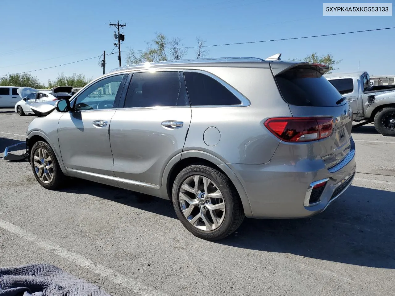 2019 Kia Sorento Sx VIN: 5XYPK4A5XKG553133 Lot: 71067404