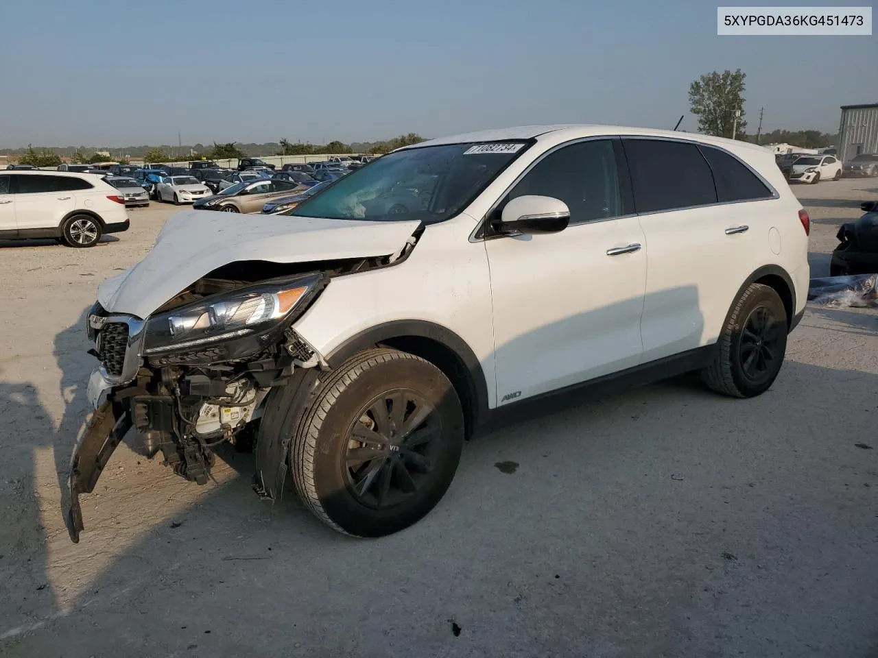 5XYPGDA36KG451473 2019 Kia Sorento L