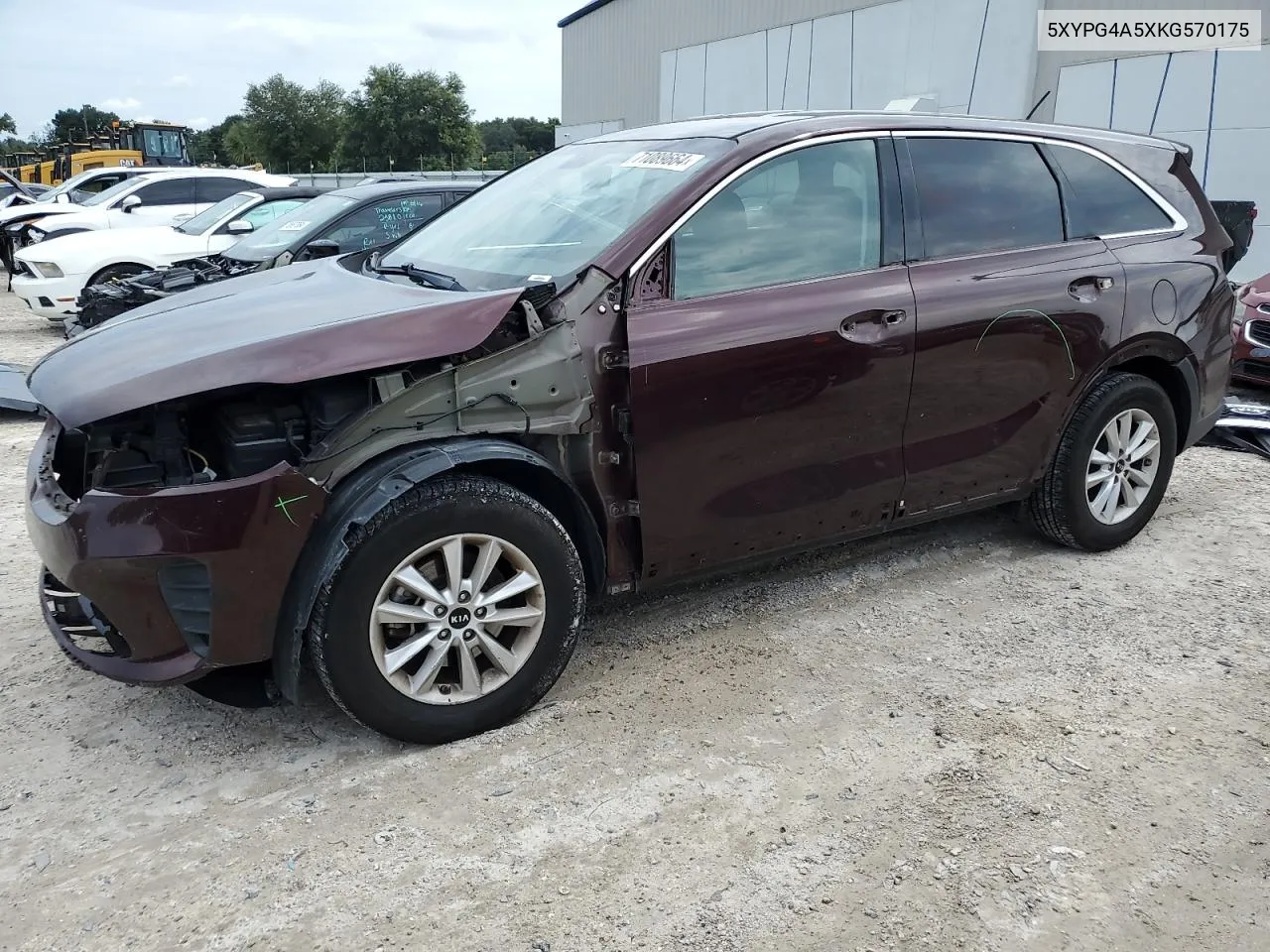 2019 Kia Sorento Lx VIN: 5XYPG4A5XKG570175 Lot: 71089664