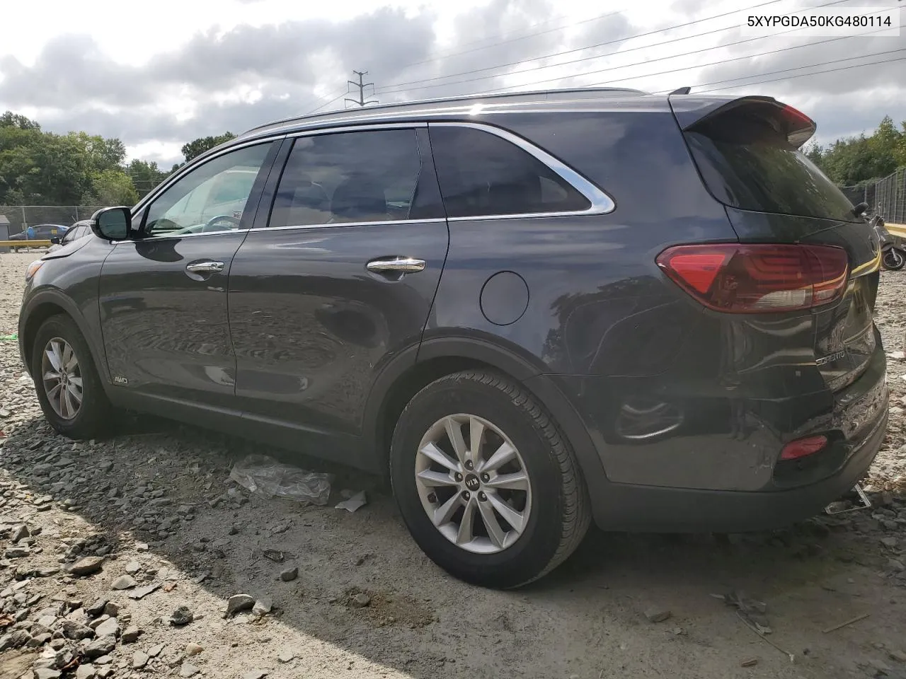 2019 Kia Sorento Lx VIN: 5XYPGDA50KG480114 Lot: 71248054