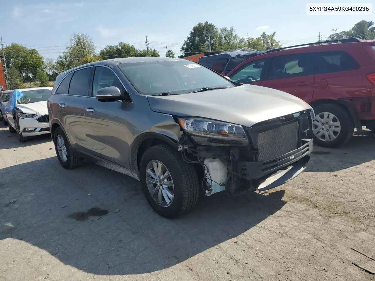 2019 Kia Sorento Lx VIN: 5XYPG4A59KG490236 Lot: 71549474