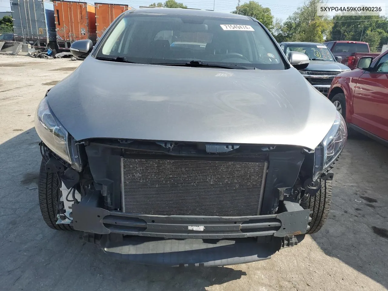 2019 Kia Sorento Lx VIN: 5XYPG4A59KG490236 Lot: 71549474