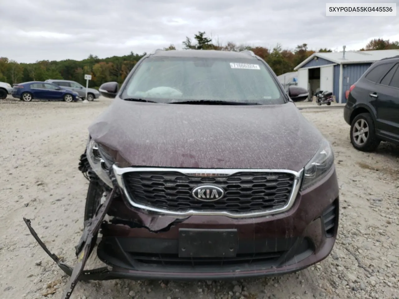 2019 Kia Sorento Lx VIN: 5XYPGDA55KG445536 Lot: 71666324