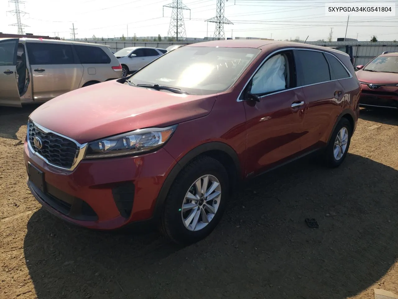 2019 Kia Sorento L VIN: 5XYPGDA34KG541804 Lot: 71844474