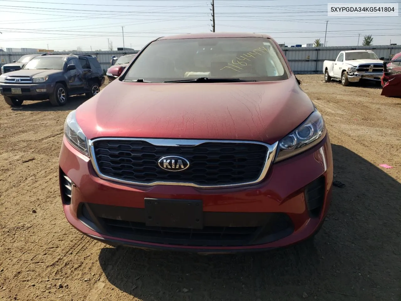 5XYPGDA34KG541804 2019 Kia Sorento L