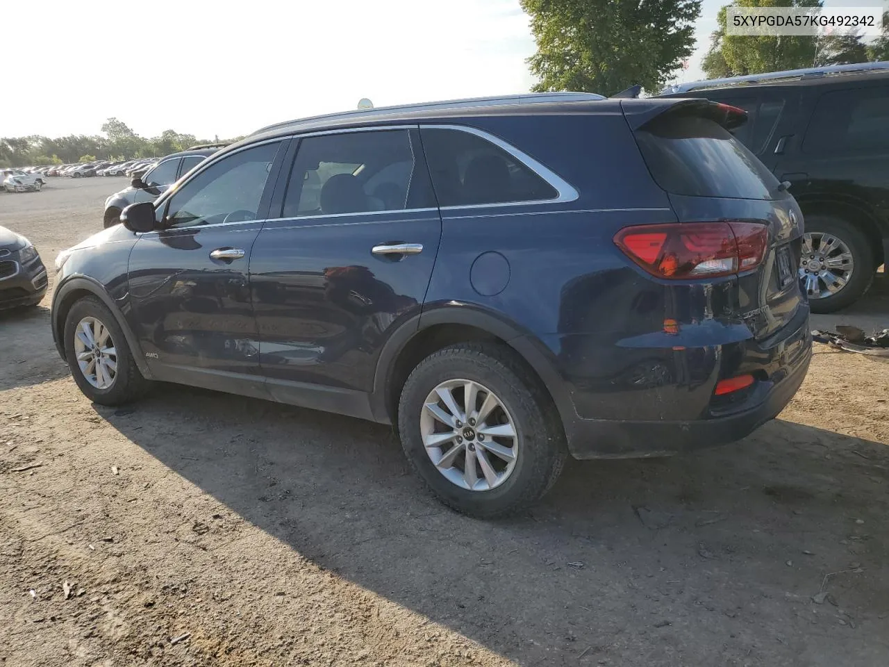 2019 Kia Sorento Lx VIN: 5XYPGDA57KG492342 Lot: 72059794