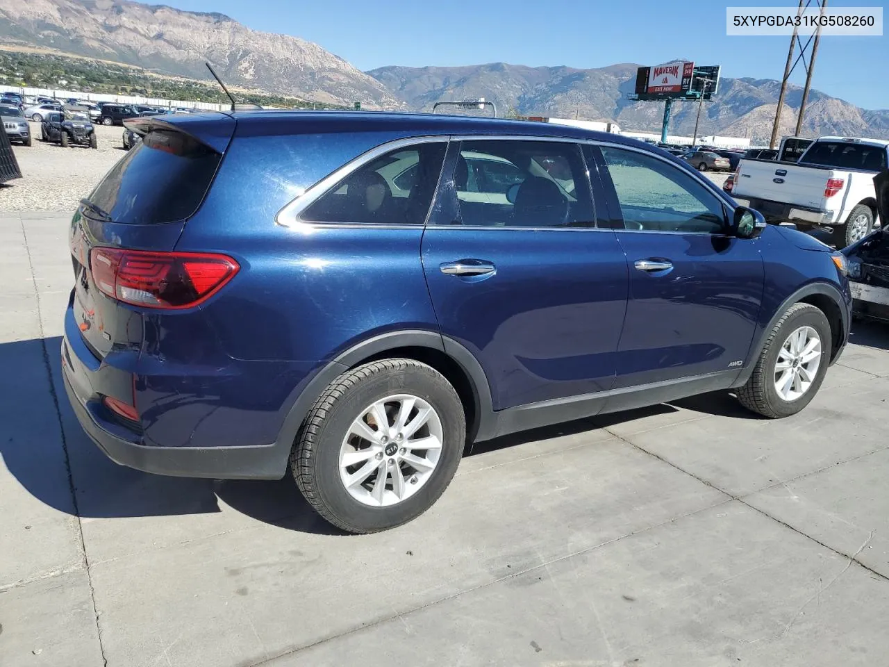 2019 Kia Sorento L VIN: 5XYPGDA31KG508260 Lot: 72081404