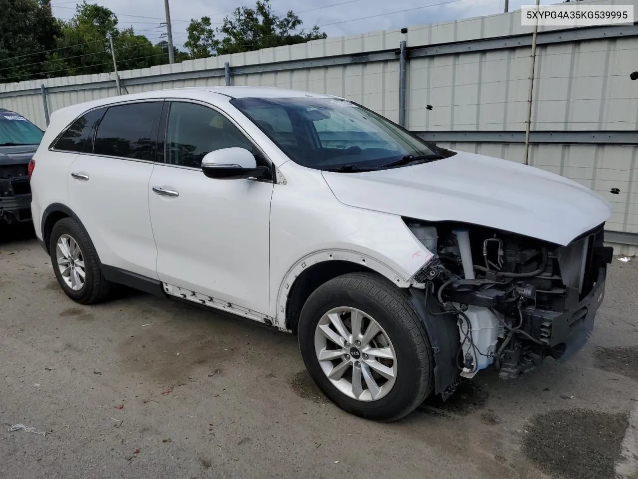 5XYPG4A35KG539995 2019 Kia Sorento L