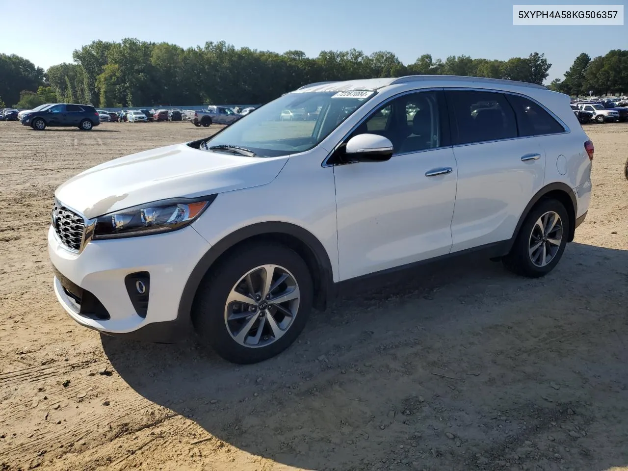 2019 Kia Sorento Ex VIN: 5XYPH4A58KG506357 Lot: 72267004