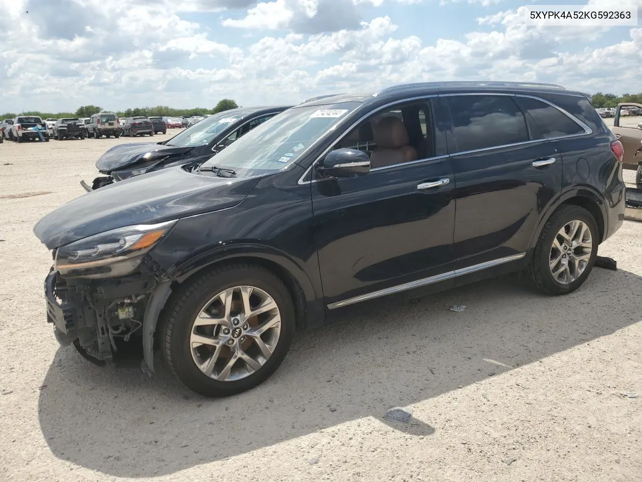 2019 Kia Sorento Sx VIN: 5XYPK4A52KG592363 Lot: 72424244