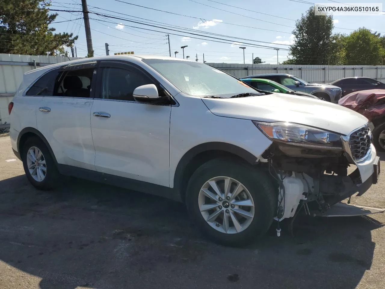 2019 Kia Sorento L VIN: 5XYPG4A36KG510165 Lot: 72511694