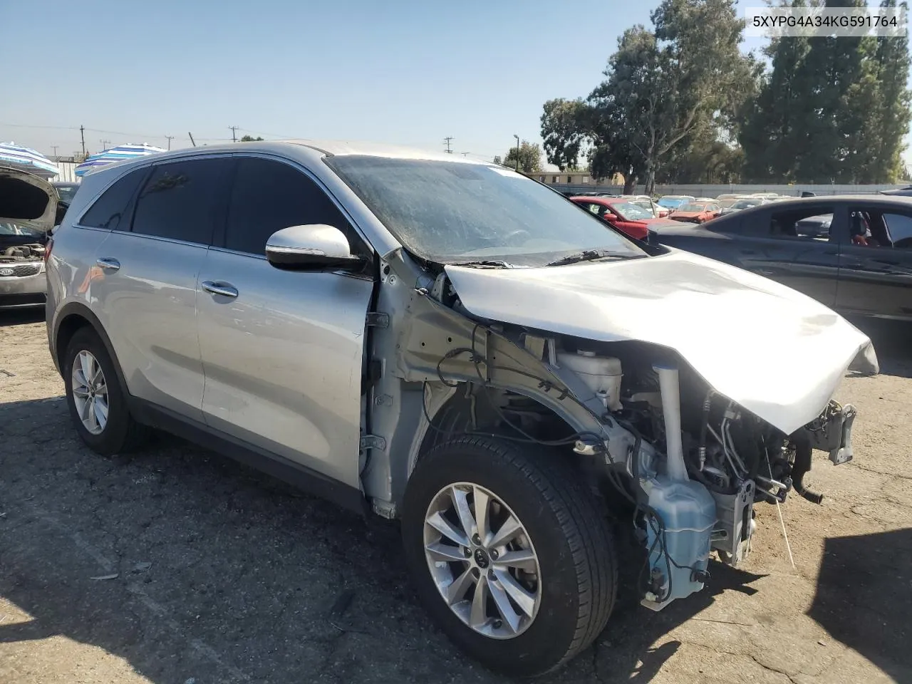 2019 Kia Sorento L VIN: 5XYPG4A34KG591764 Lot: 72913714