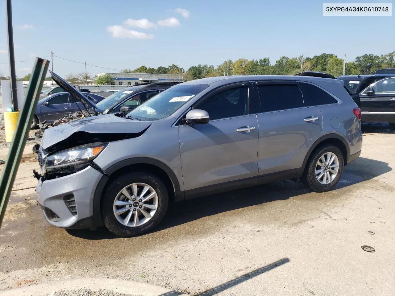 2019 Kia Sorento L VIN: 5XYPG4A34KG610748 Lot: 72981044