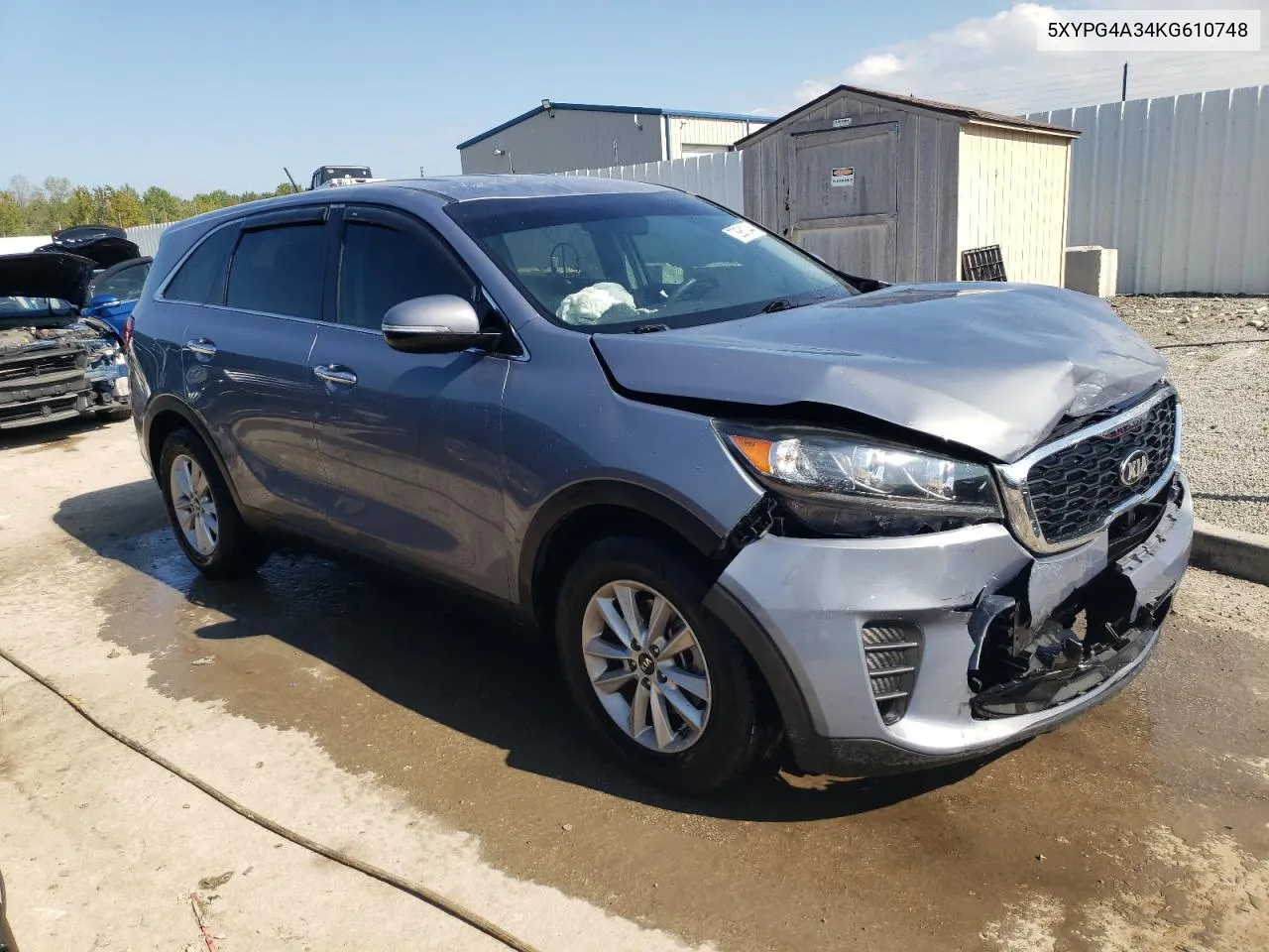 2019 Kia Sorento L VIN: 5XYPG4A34KG610748 Lot: 72981044