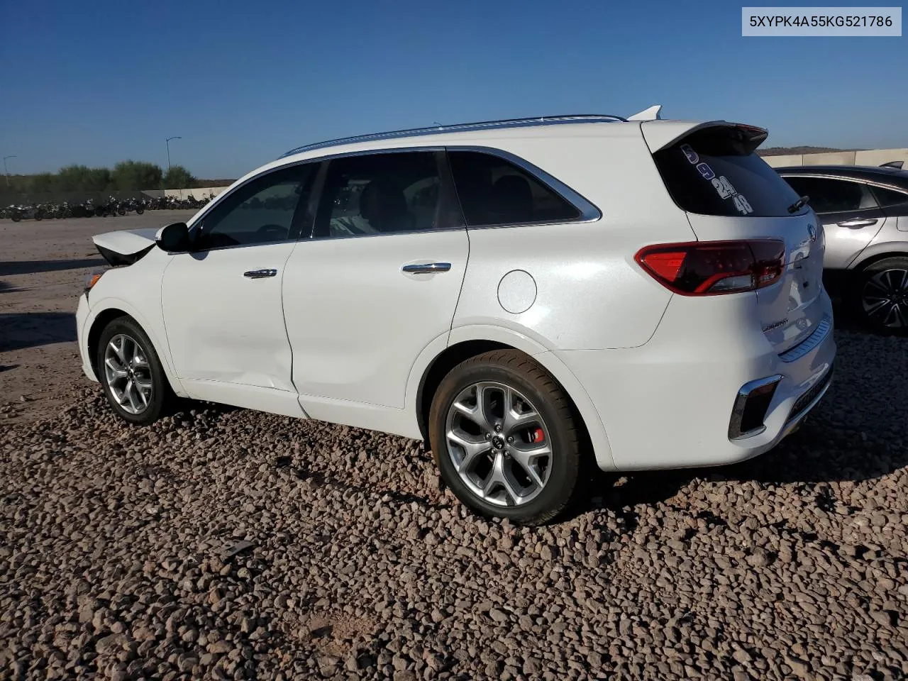 5XYPK4A55KG521786 2019 Kia Sorento Sx