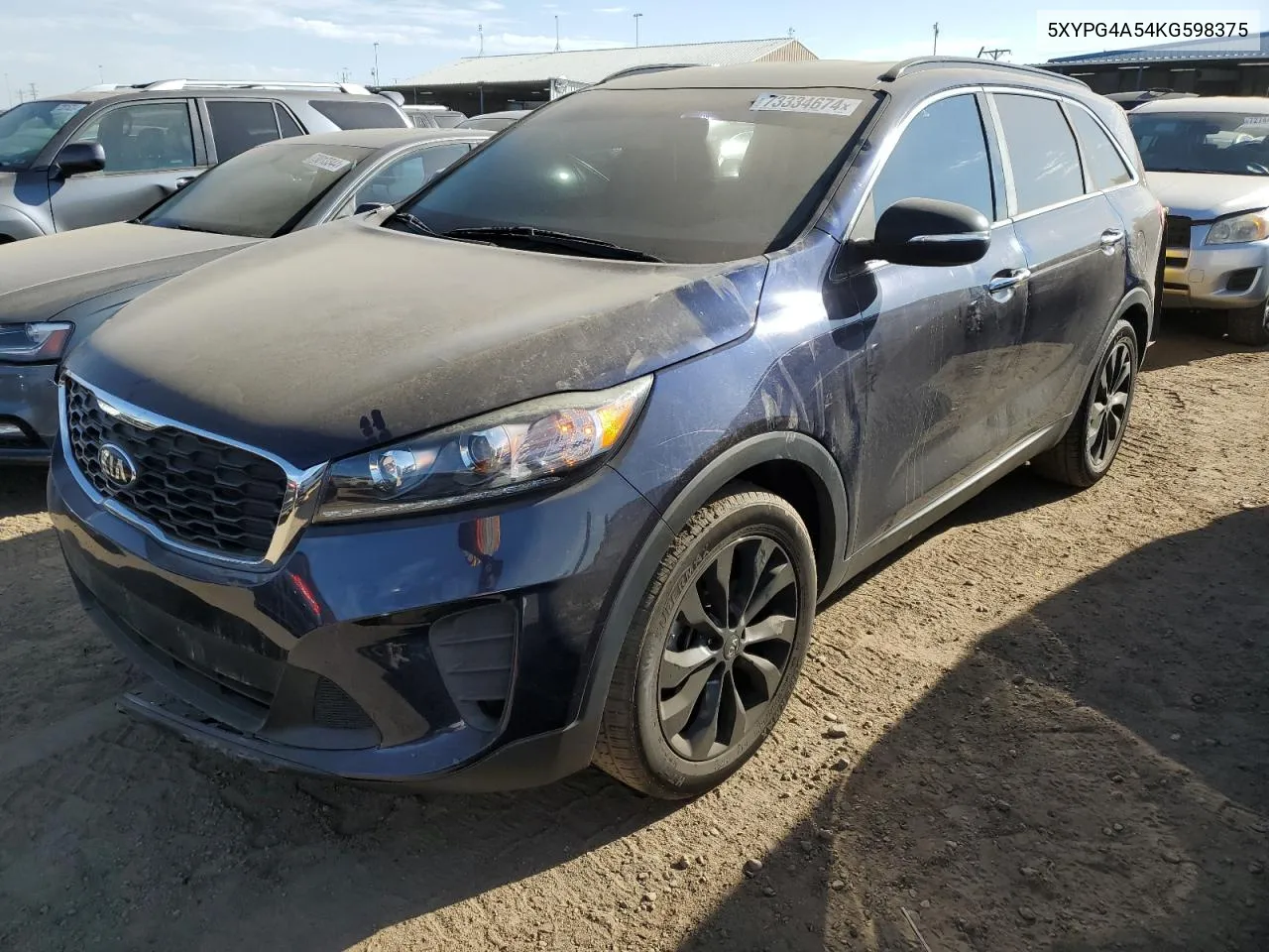 2019 Kia Sorento Lx VIN: 5XYPG4A54KG598375 Lot: 73334674