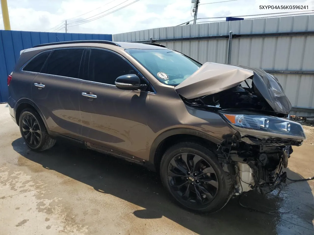 2019 Kia Sorento Lx VIN: 5XYPG4A56KG596241 Lot: 73722884