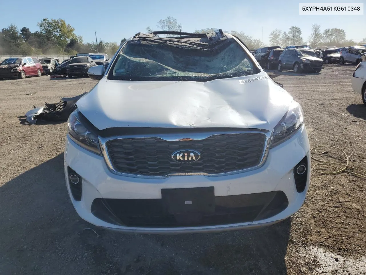 2019 Kia Sorento Ex VIN: 5XYPH4A51KG610348 Lot: 74347164