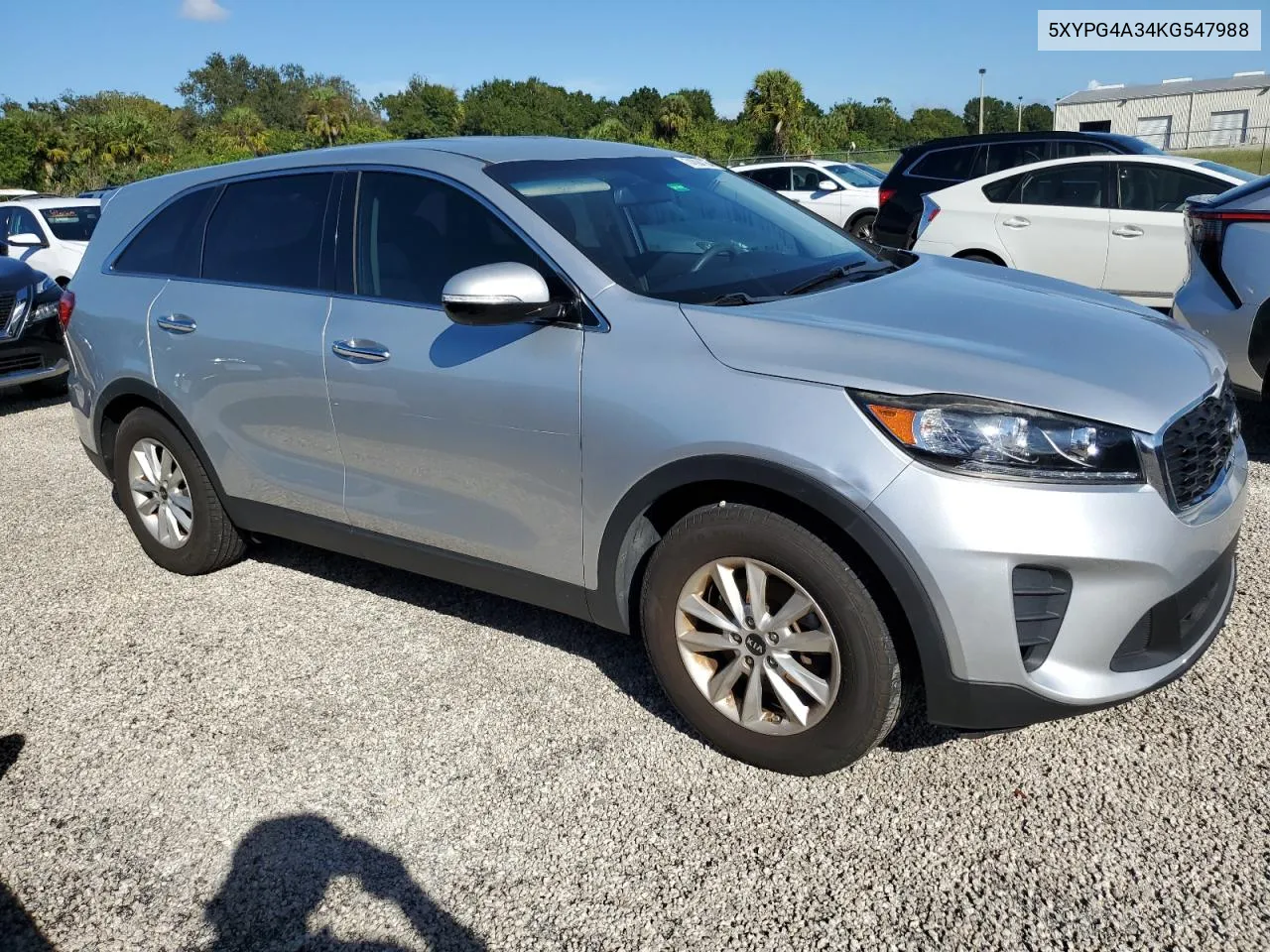 2019 Kia Sorento L VIN: 5XYPG4A34KG547988 Lot: 74394734