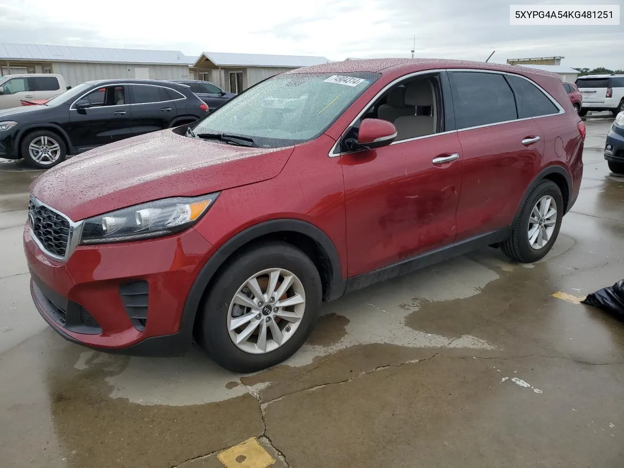 2019 Kia Sorento Lx VIN: 5XYPG4A54KG481251 Lot: 74904314