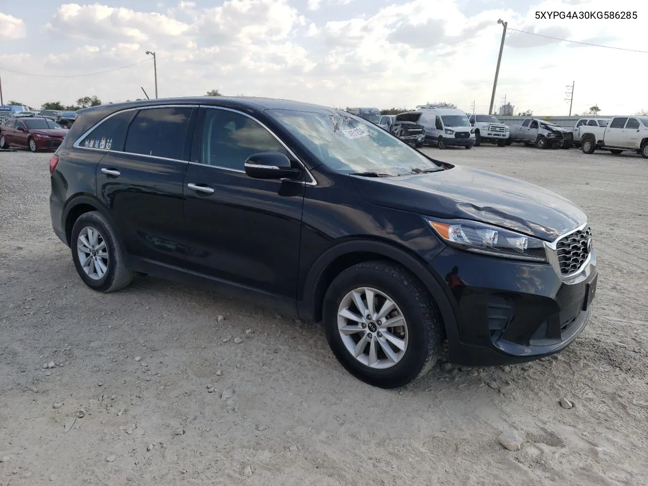 2019 Kia Sorento L VIN: 5XYPG4A30KG586285 Lot: 74951234