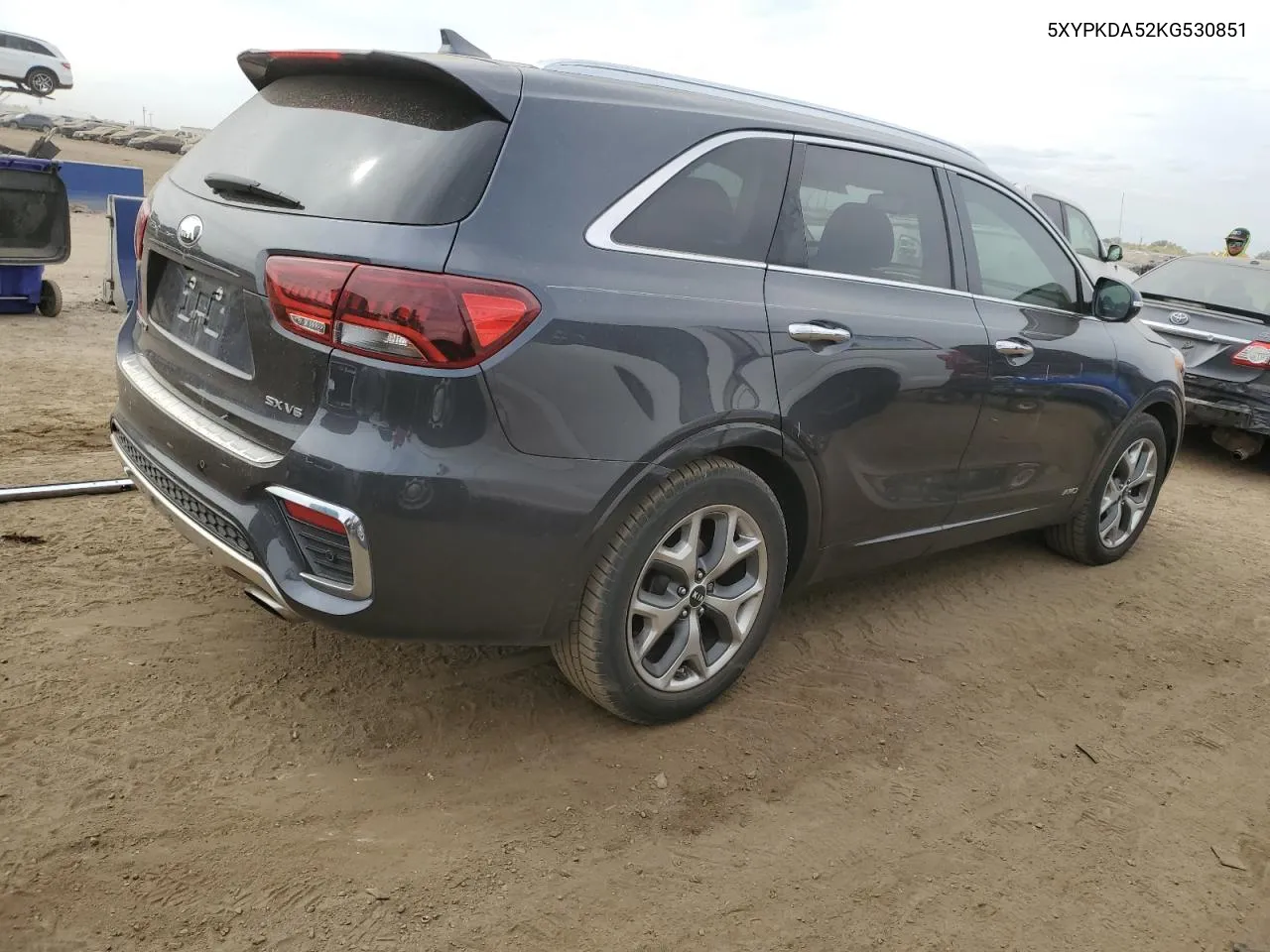 2019 Kia Sorento Sx VIN: 5XYPKDA52KG530851 Lot: 75398494