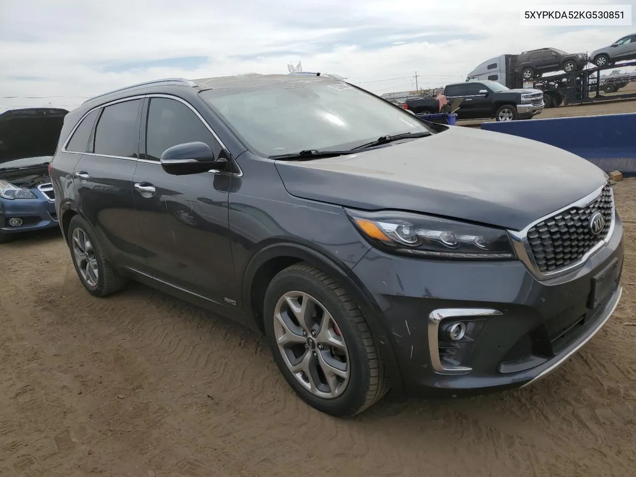 2019 Kia Sorento Sx VIN: 5XYPKDA52KG530851 Lot: 75398494